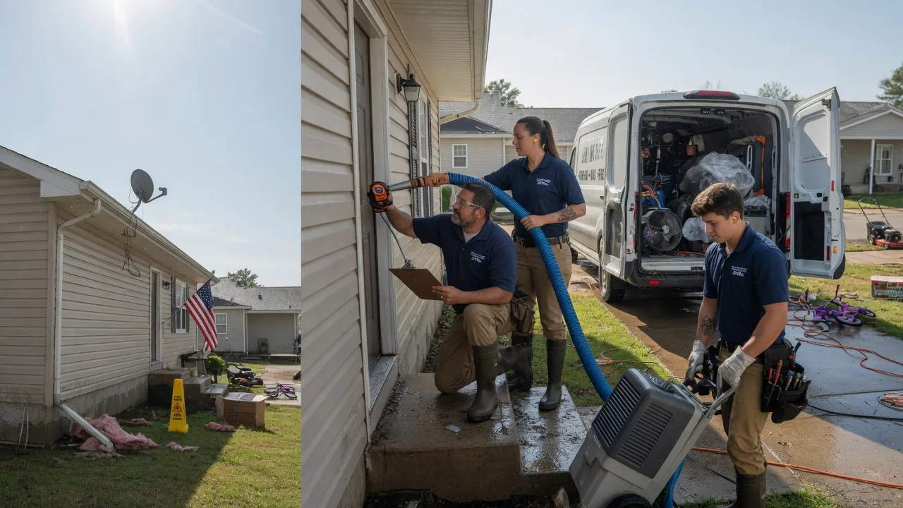 Ceiling Water Damage Restoration in Nashville, IL near me